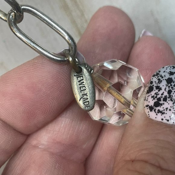 VINTAGE JEWEL KADE OVERSIZE LINK NECKLACE W/ HARVEY LEWIS BIG ENAMEL BUTTERFLY - Picture 6 of 13